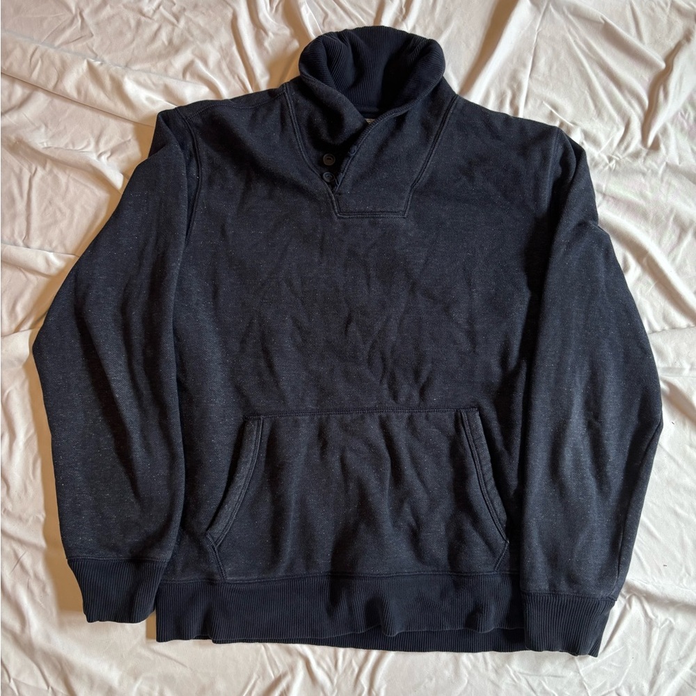 GAP Blue speckled Sweater with front pocket